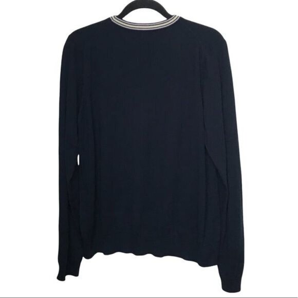 AlexaChung Blue Planet Intarsia Crew Neck Saturn Sweater - Picture 2 of 14